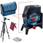 Laser combine BOSCH PROFESSIONAL GCL 2-50 C + Trepied BT 150 + Support rotatif RM 2