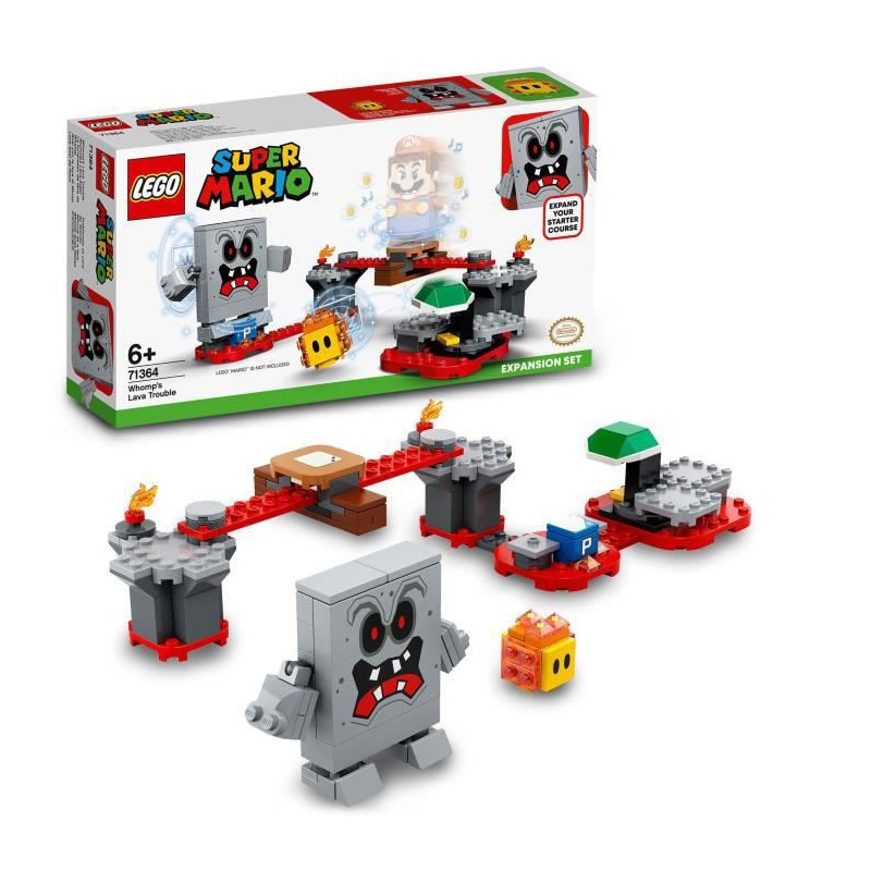 LEGO Super MarioTM 71364 Ensemble dextension La forteresse de lave de Whomp
