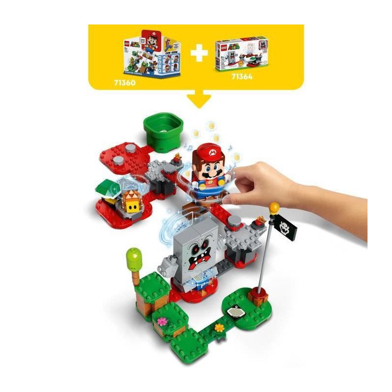 LEGO Super MarioTM 71364 Ensemble dextension La forteresse de lave de Whomp