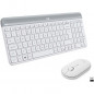 LOGITECH - Ensemble Clavier + Souris sans fil MK470 - AZERTY - Blanc