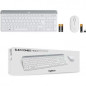 LOGITECH - Ensemble Clavier + Souris sans fil MK470 - AZERTY - Blanc