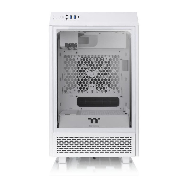 Boitier PC - THERMALTAKE - The Tower 100 - Boitier sans alimentation - Mini tour - Format Mini-ITX - Blanc  CA-1R3-00S6WN-00 