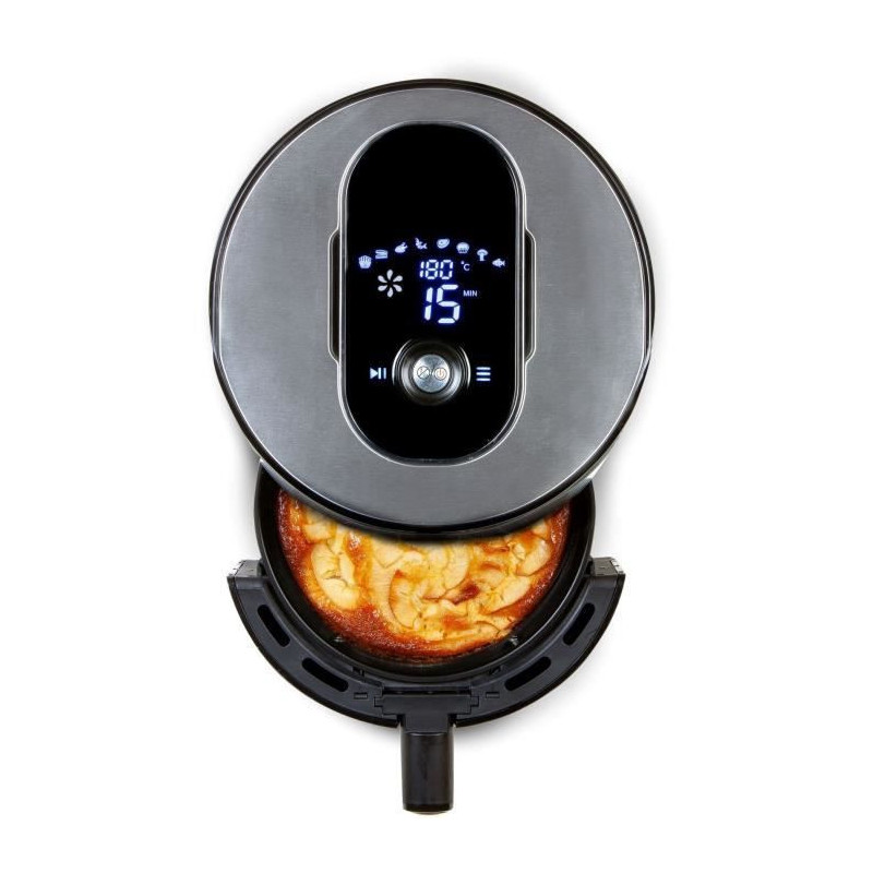 DOMO DO530FR - Deli-Fryer 4L - Friteuse a air chaud - 1,2kg - 80? a 200?C - 8 programmes - Minuterie 60min - Ecran LCD