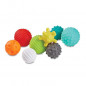 INFANTINO Senso Set de 8 balles souples, 8 cubes sensoriels et 4 animaux arroseurs