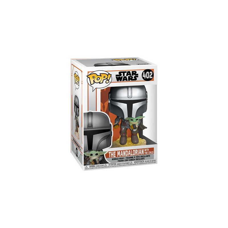 Figurine Funko Pop Star Wars The Mandalorian flying with Jet Pack