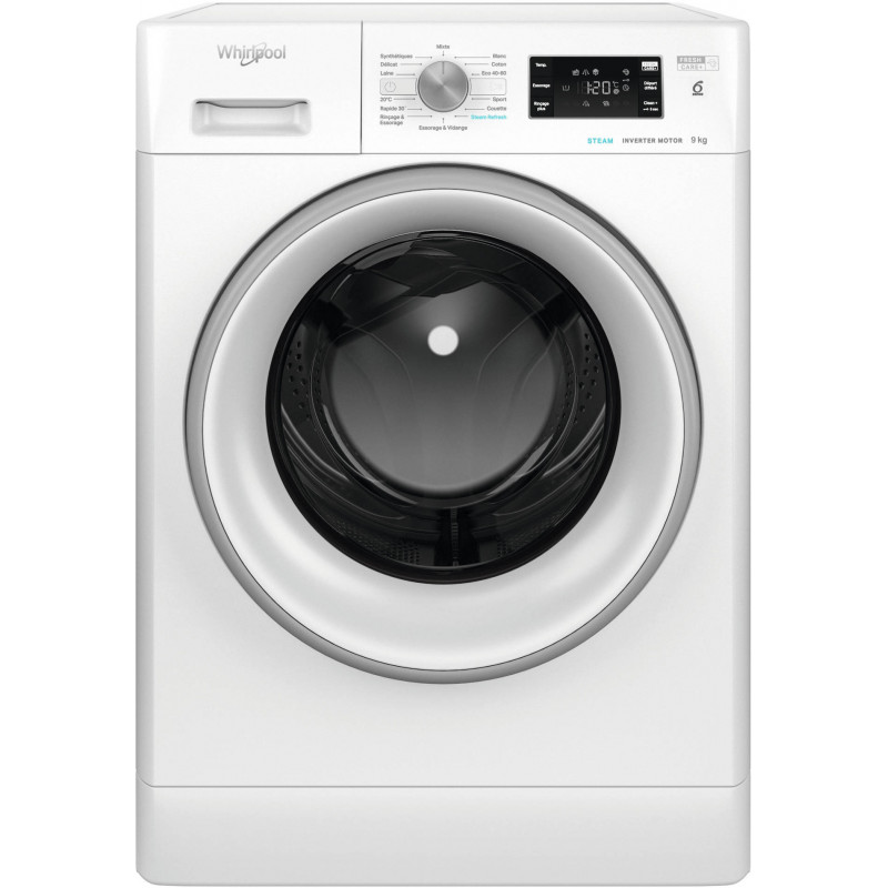 Whirlpool Lave-linge frontal WHIRLPOOL FFBP9258SVFR