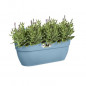 ELHO - Pot de fleurs -  Vibia Campana Easy Hanger Large - Bleu Vintage - Balcon exterieur - L 24.1 x W 46 x H 26.5 cm