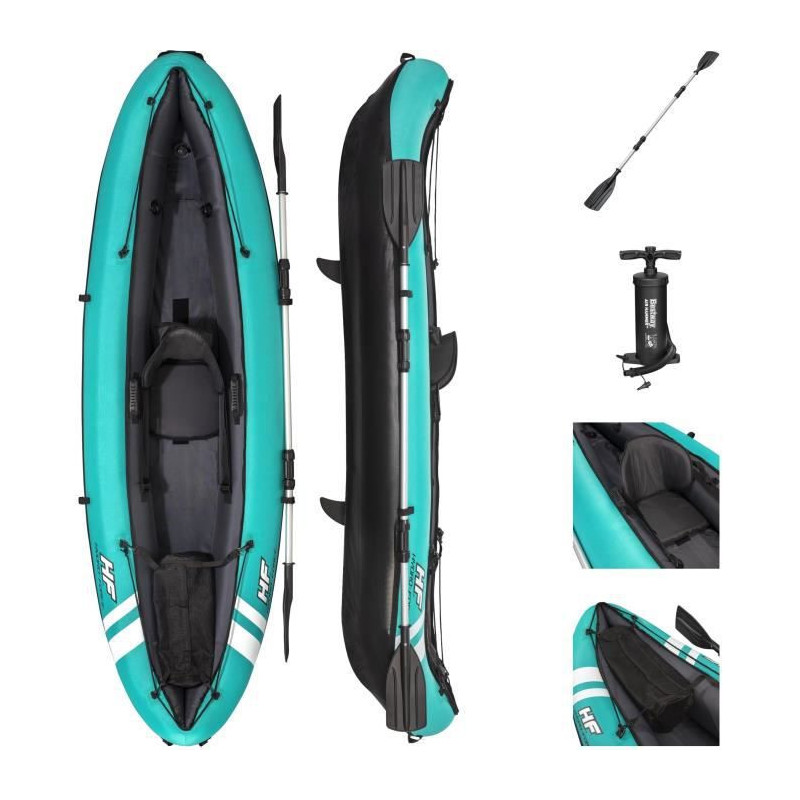 BESTWAY Kayak gonflable Hydro-Force - 1 personne - Ventura - 280 x 86 cm