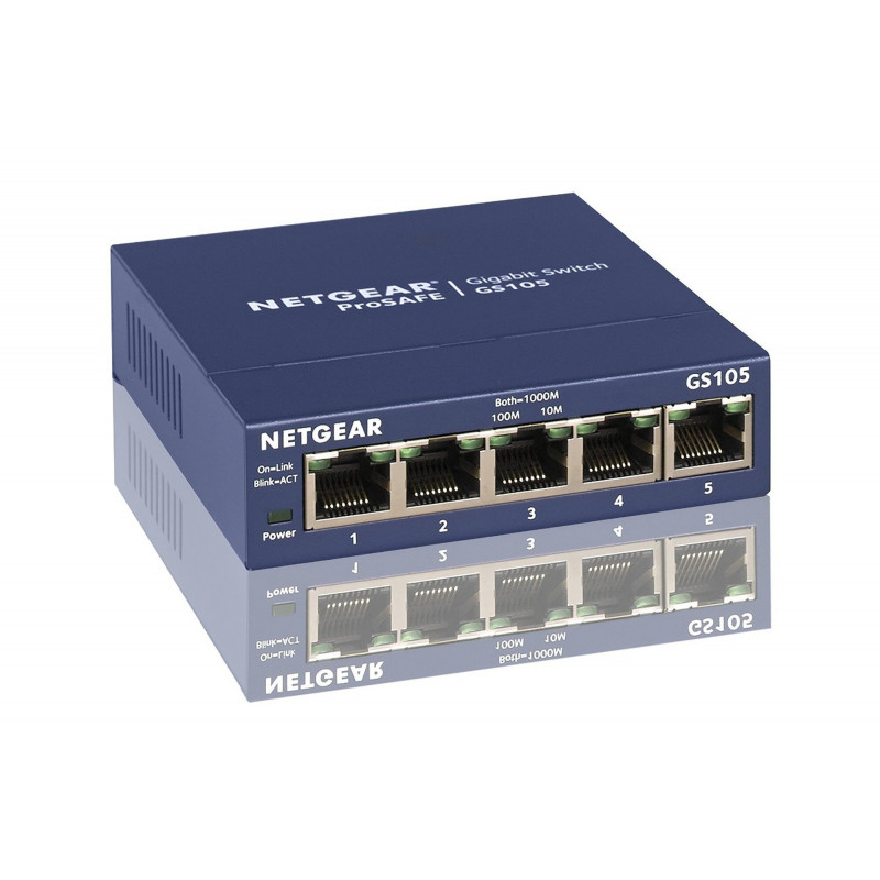 Switch réseau RJ45 NetGear 5 ports gigabit GS105GE