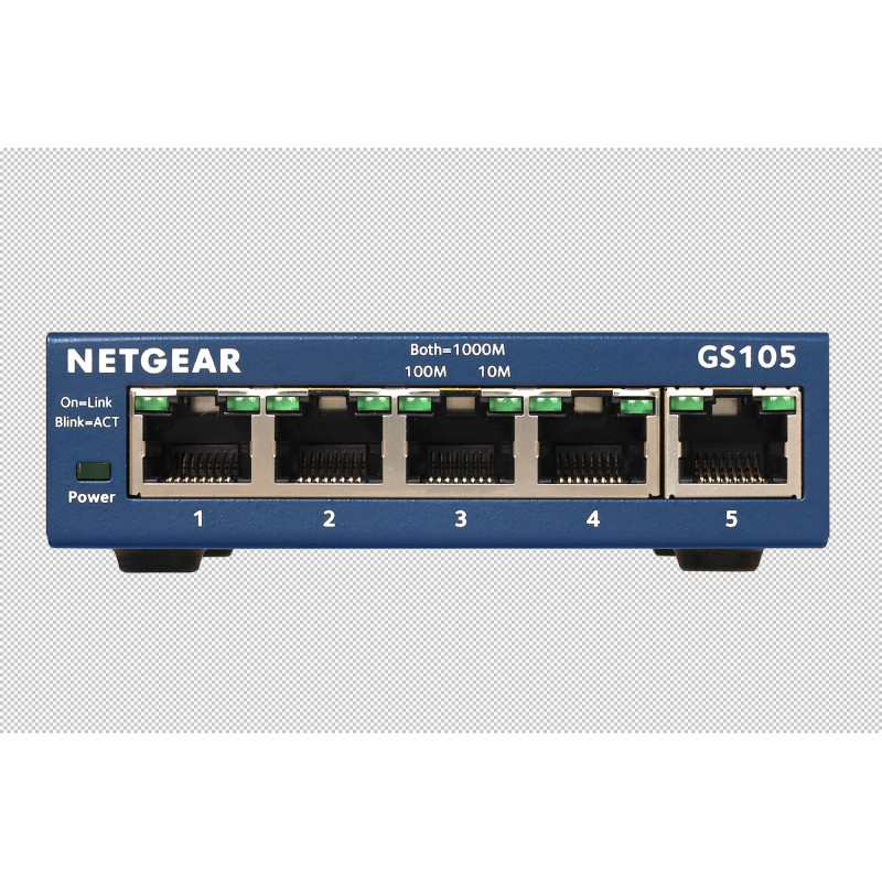 Switch réseau RJ45 NetGear 5 ports gigabit GS105GE