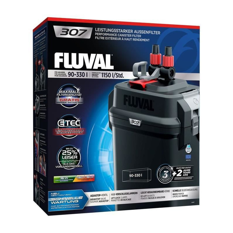 FLUVAL Serie 7 307 Filtre dexterieur pour aquarium