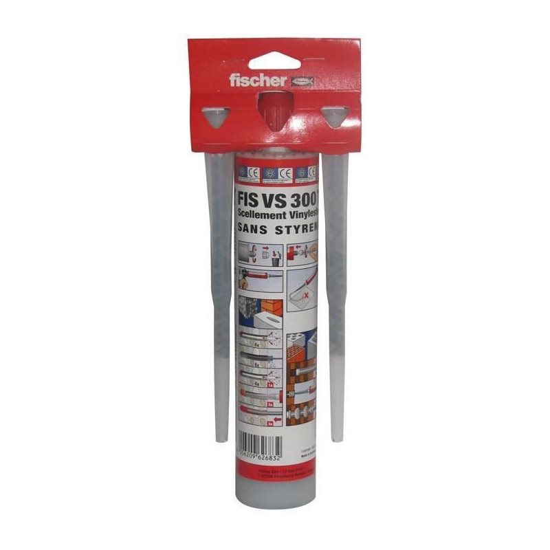 FISCHER - Resine vinylester polyvalente pour des fixations dans le beton et la maconnerie FIS VS - 1 cartouche de 300ml