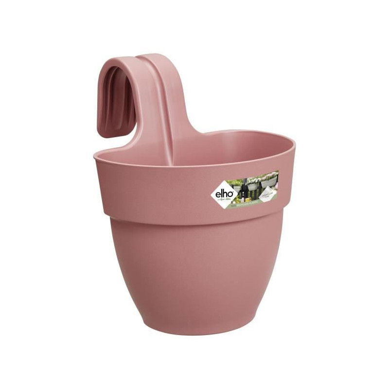 ELHO - Pot de fleurs -  Vibia Campana Easy Hanger Small - Rose Poussiere - Balcon exterieur - L 24.1 x W 20.5 x H 26.5 cm