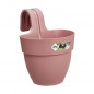 ELHO - Pot de fleurs -  Vibia Campana Easy Hanger Small - Rose Poussiere - Balcon exterieur - L 24.1 x W 20.5 x H 26.5 cm