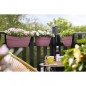 ELHO - Pot de fleurs -  Vibia Campana Easy Hanger Small - Rose Poussiere - Balcon exterieur - L 24.1 x W 20.5 x H 26.5 cm