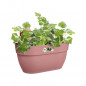 ELHO - Pot de fleurs -  Vibia Campana Easy Hanger Medium - Rose Poussiere - Balcon exterieur - L 24.1 x W 36 x H 26.5 cm