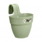 ELHO - Pot de fleurs -  Vibia Campana Easy Hanger Small - Vert Pistache - Balcon exterieur - L 24.1 x W 20.5 x H 26.5 cm