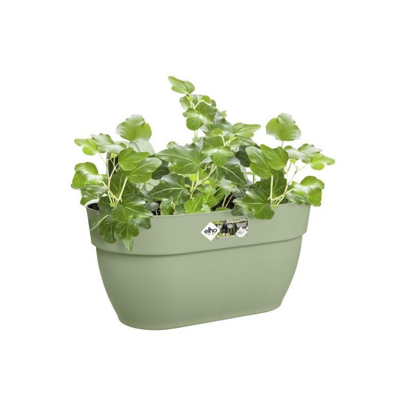 ELHO - Pot de fleurs -  Vibia Campana Easy Hanger Medium - Vert Pistache - Balcon exterieur - L 24.1 x W 36 x H 26.5 cm