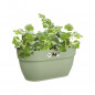 ELHO - Pot de fleurs -  Vibia Campana Easy Hanger Medium - Vert Pistache - Balcon exterieur - L 24.1 x W 36 x H 26.5 cm