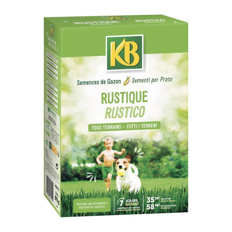 KB - Semences gazon - Rustique 35m2