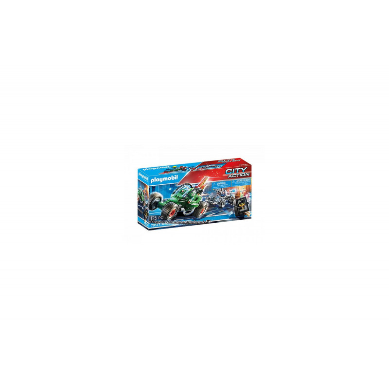 Playmobil Les policiers 70577 Police Karts de policier et bandit