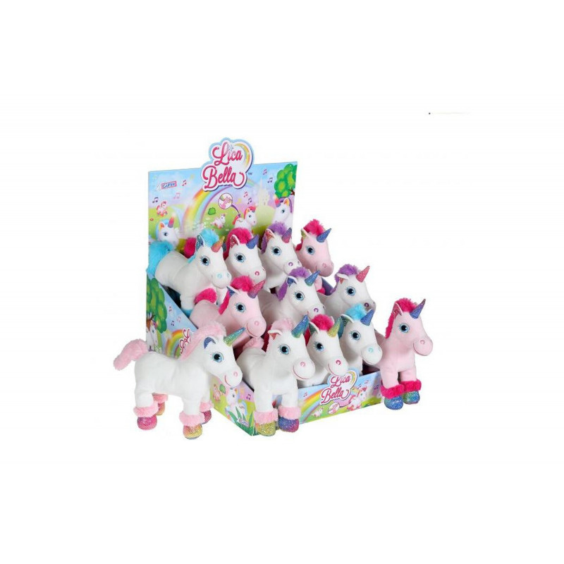 Peluche Gipsy Licorne Licabella Sparkle Sonore 22 cm Modèle aléatoire