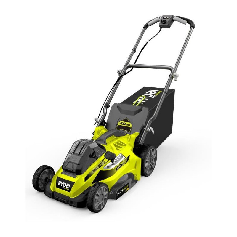 RYOBI MAX POWER Tondeuse sans fil 36V Power AssistTM - O coupe 40 cm - ramassage et mulching -  1 batterie 36V 5,0 Ah et 1 charg