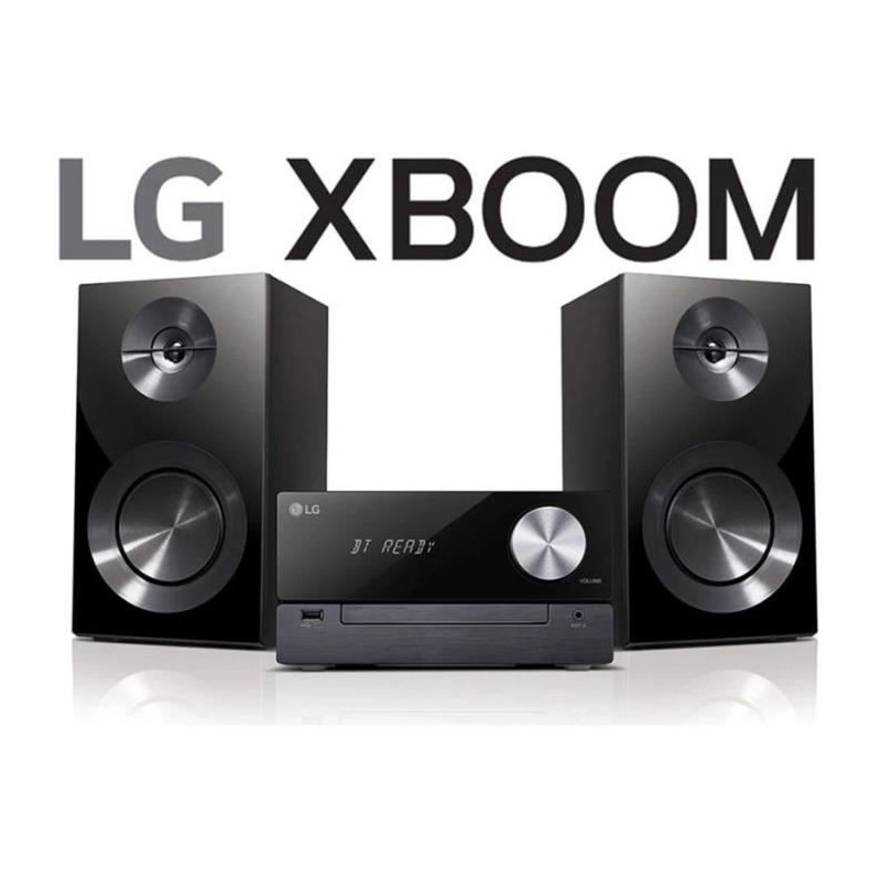 LG CM2460DAB - Micro-chaine CD 100W - Bluetooth, lecteur USB, DAB+ - Auto Music Play - Multi Bluetooth