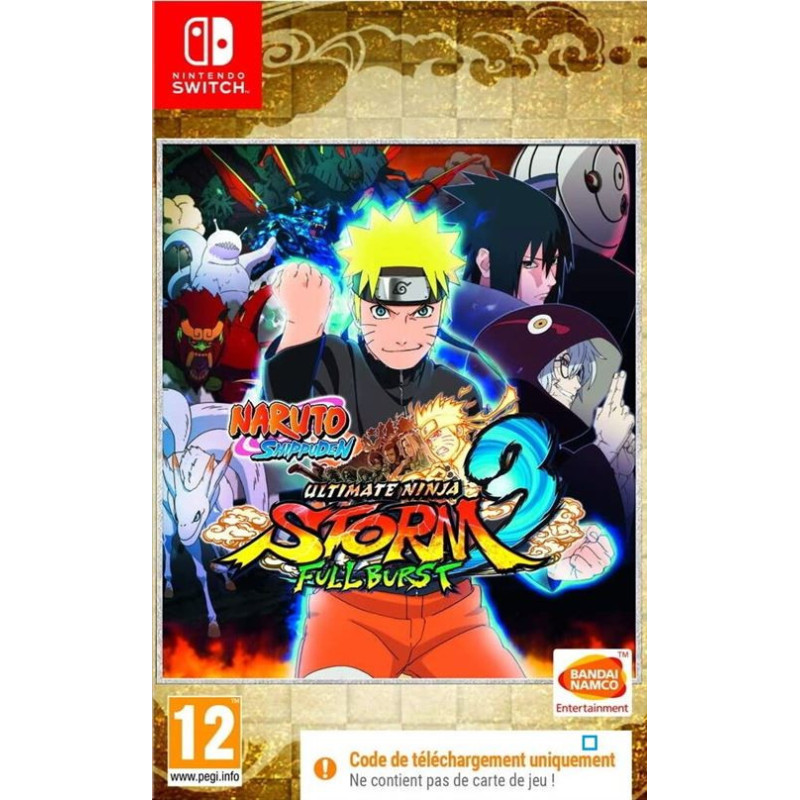 Naruto Shippuden Ultimate Ninja Storm 3 Full Burst Code in a Box Nintendo Switch