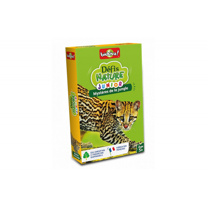 Jeu de cartes Bioviva Défis Nature Junior Mystères de la jungle