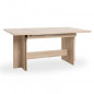 ANCONA Table a manger XXL extensible de 8 a 12 personnes classique decor chene sonoma - L 160 / 310 x l 90 cm