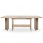 ANCONA Table a manger XXL extensible de 8 a 12 personnes classique decor chene sonoma - L 160 / 310 x l 90 cm