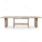 ANCONA Table a manger XXL extensible de 8 a 12 personnes classique decor chene sonoma - L 160 / 310 x l 90 cm