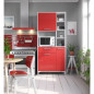 ECO Buffet de cuisine L 80 cm - Rouge brillant