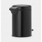 BRABANTIA Poubelle a pedale NewIcon - 3L - Noir mat