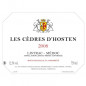 Les Cedres dHosten Listrac 2008 Medoc - Vin rouge de Bordeaux