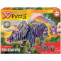 EDUCA - Puzzle - Triceratops 3D Creature Puzzle