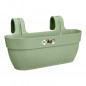 ELHO - Pot de fleurs -  Vibia Campana Easy Hanger Large - Vert Pistache - Balcon exterieur - L 24.1 x W 46 x H 26.5 cm