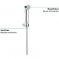 GROHE - Ensemble de douche 1 jet avec support mural