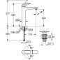 GROHE - Mitigeur monocommande vasque a poser - Taille XL