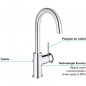 GROHE - Mitigeur monocommande Lavabo - Taille L