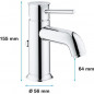 GROHE - Mitigeur monocommande Lavabo - Taille S