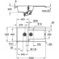 Evier composite avec egouttoir - GROHE - K500