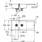 Evier composite avec egouttoir - GROHE - K500