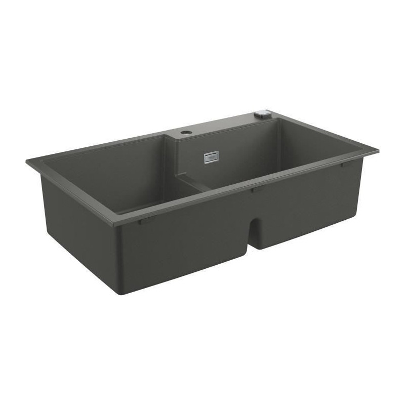 Evier a encastrer en pierre - mineraux GROHE - K500 - 860 x 500 mm - Gris