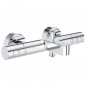 GROHE Mitigeur thermostatique bain douche Precision Get, montage mural, indicateur de temperature, filtres integres, chrome,3477