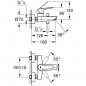 GROHE Mitigeur monocommande Bain / Douche Start avec inverseur, robinet avec mousseur economique deau, chrome, 24206002