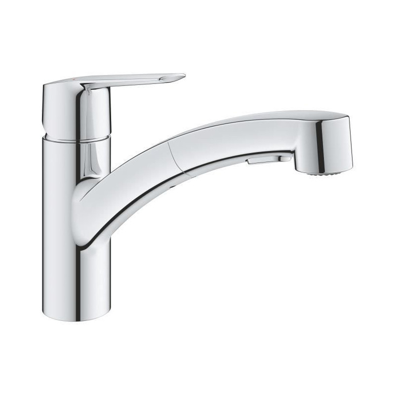 GROHE QUICKFIX Start Robinet de cuisine evier, douchette extractible, inverseur 2 jets, rotation 90?, 30531001