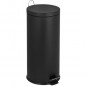 KITCHEN MOVE Poubelle de cuisine a pedale URBAN 30L - En acier Noir