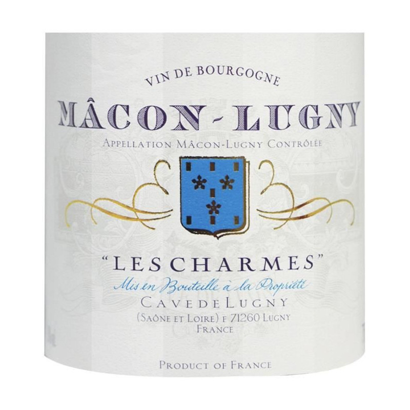 Cave de Lugny Macon-lugny Les Charmes - Vin blanc de Bourgogne